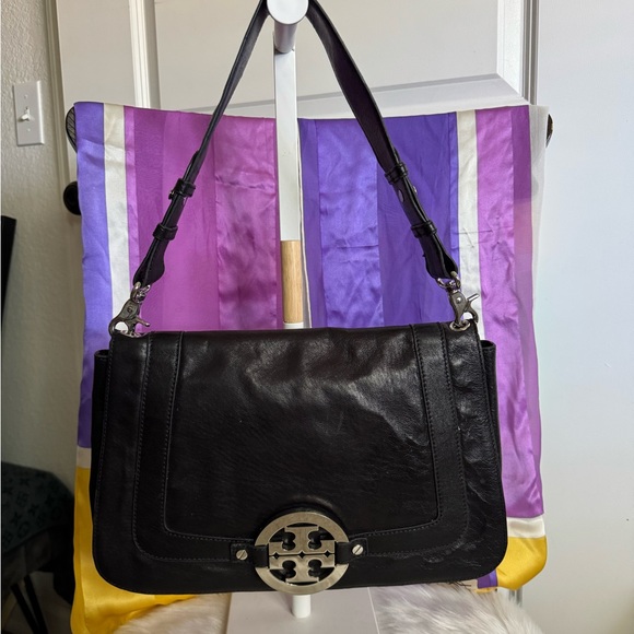 Tory Burch Black Leather Shoulder Bag - Picture 10 of 11